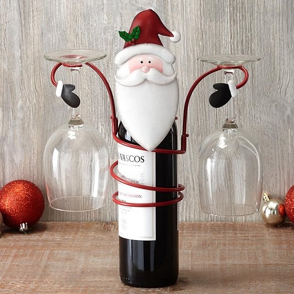 Lisslune | Holiday Wine Bottle & Glass Holders - Christmas decoration