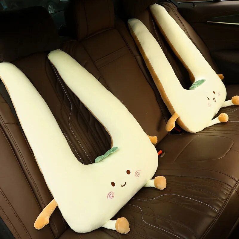 Lisslune | Plush Cartoon Car Nap Pillow for Optimal Travel Comfort
