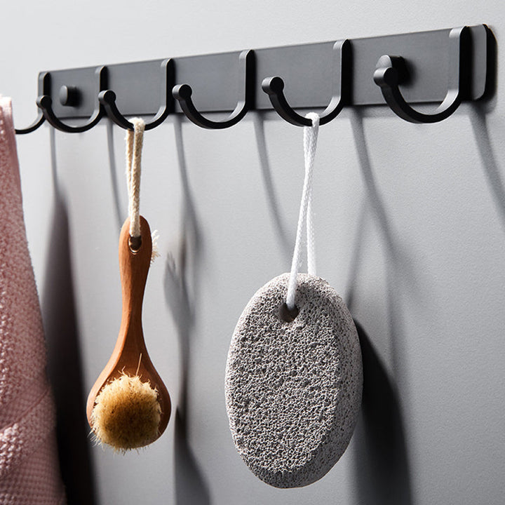 Lisslune | Modern Bathroom Accessories Set Silver/Black Bathroom Accessory Kit