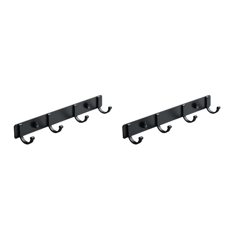 Lisslune | Modern Bathroom Accessories Set Silver/Black Bathroom Accessory Kit