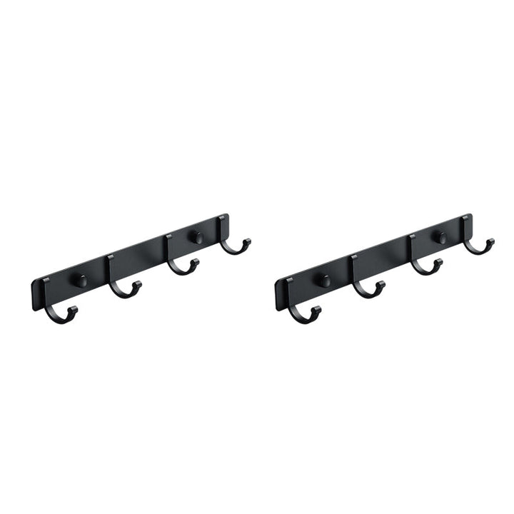 Lisslune | Modern Bathroom Accessories Set Silver/Black Bathroom Accessory Kit