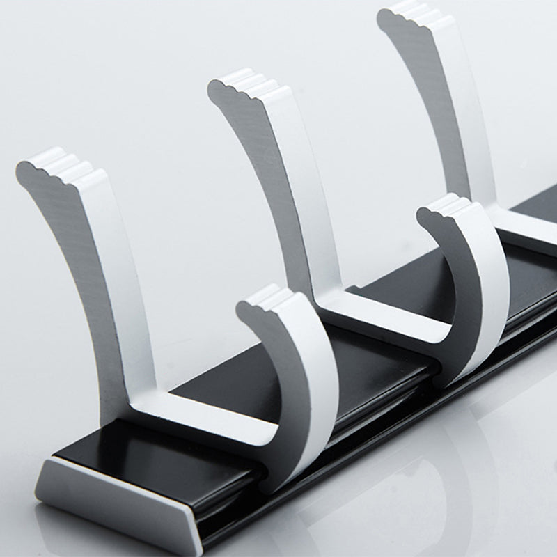 Lisslune | Modern Bathroom Accessories Set Silver/Black Bathroom Accessory Kit
