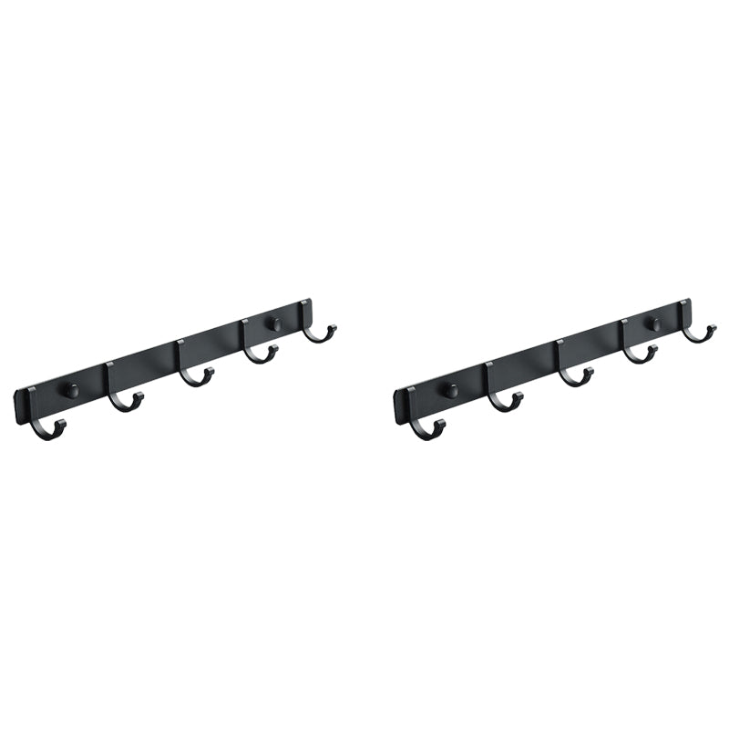Lisslune | Modern Bathroom Accessories Set Silver/Black Bathroom Accessory Kit