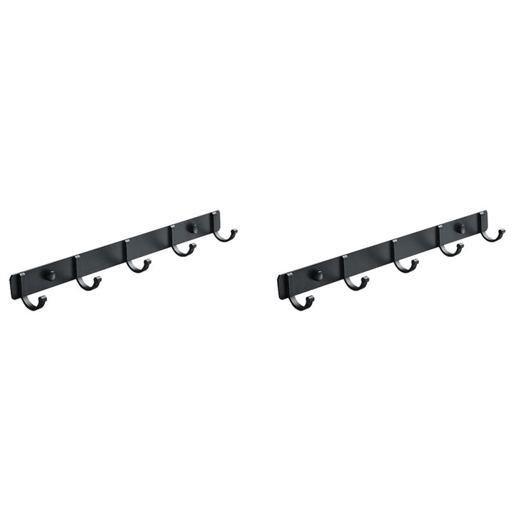 Lisslune | Modern Bathroom Accessories Set Silver/Black Bathroom Accessory Kit