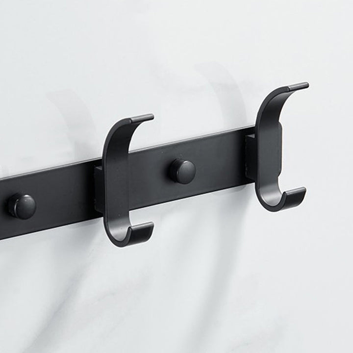 Lisslune | Modern Bathroom Accessories Set Silver/Black Bathroom Accessory Kit