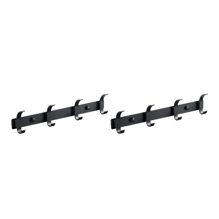 Lisslune | Modern Bathroom Accessories Set Silver/Black Bathroom Accessory Kit