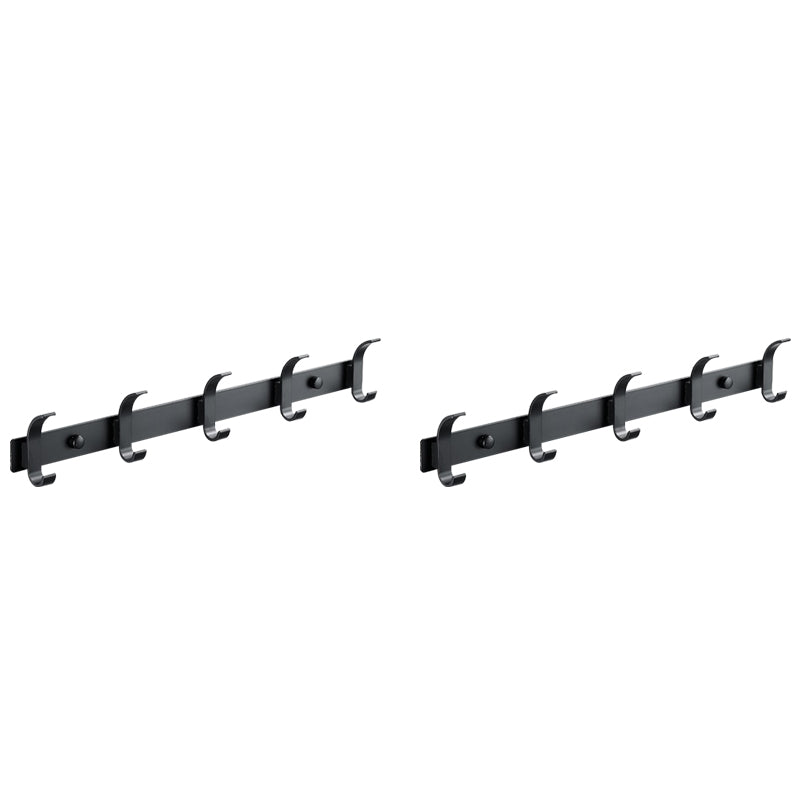 Lisslune | Modern Bathroom Accessories Set Silver/Black Bathroom Accessory Kit