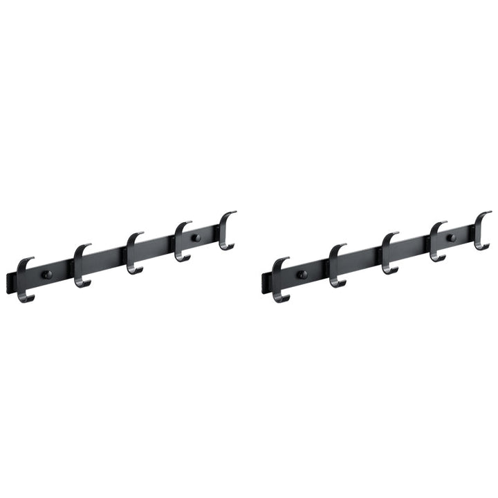 Lisslune | Modern Bathroom Accessories Set Silver/Black Bathroom Accessory Kit