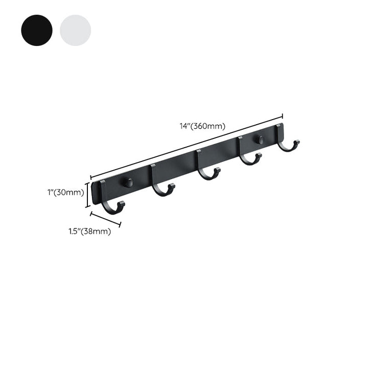 Lisslune | Modern Bathroom Accessories Set Silver/Black Bathroom Accessory Kit
