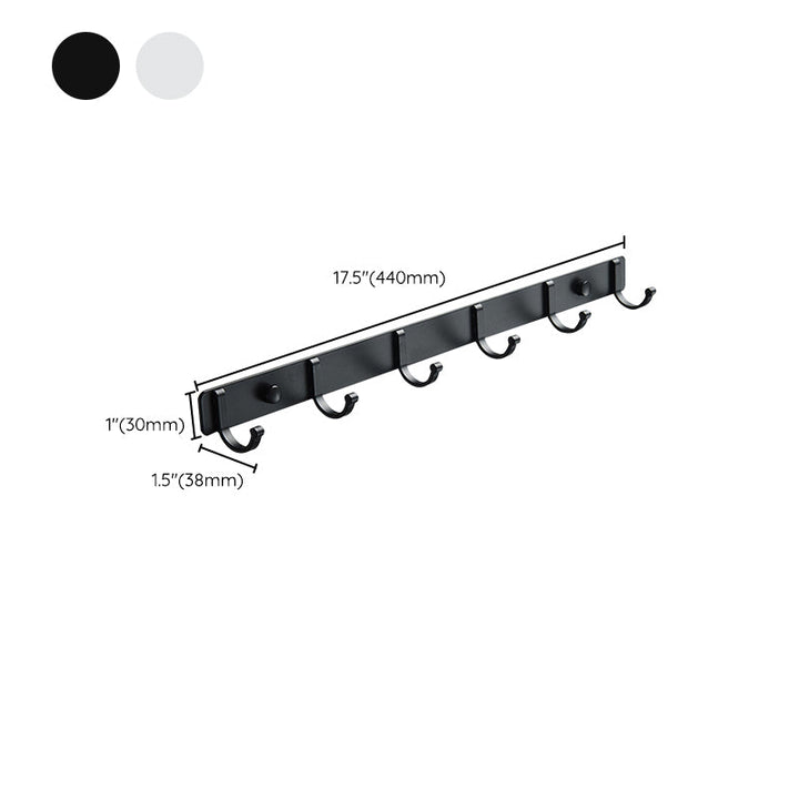 Lisslune | Modern Bathroom Accessories Set Silver/Black Bathroom Accessory Kit