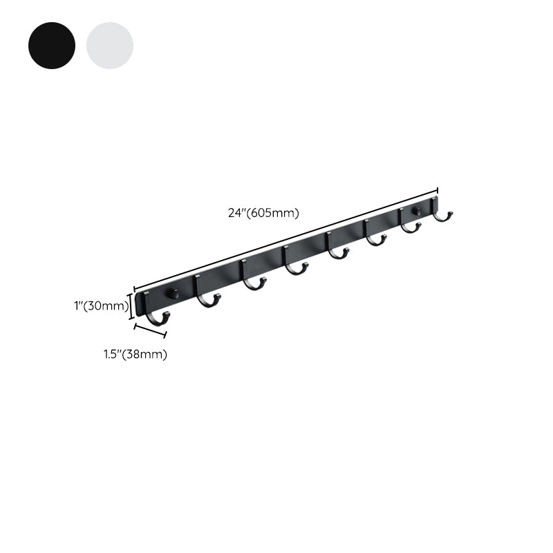 Lisslune | Modern Bathroom Accessories Set Silver/Black Bathroom Accessory Kit