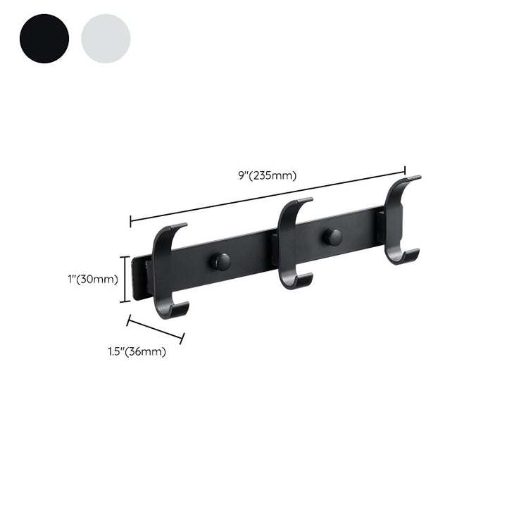 Lisslune | Modern Bathroom Accessories Set Silver/Black Bathroom Accessory Kit