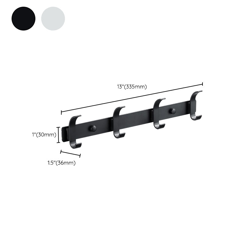 Lisslune | Modern Bathroom Accessories Set Silver/Black Bathroom Accessory Kit