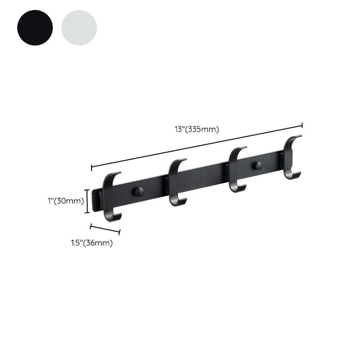 Lisslune | Modern Bathroom Accessories Set Silver/Black Bathroom Accessory Kit
