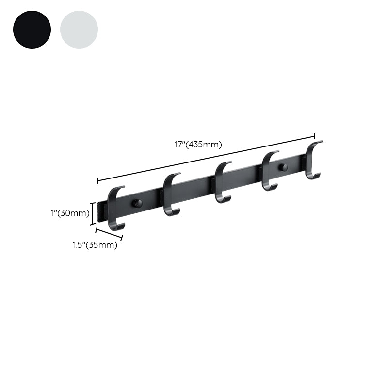 Lisslune | Modern Bathroom Accessories Set Silver/Black Bathroom Accessory Kit