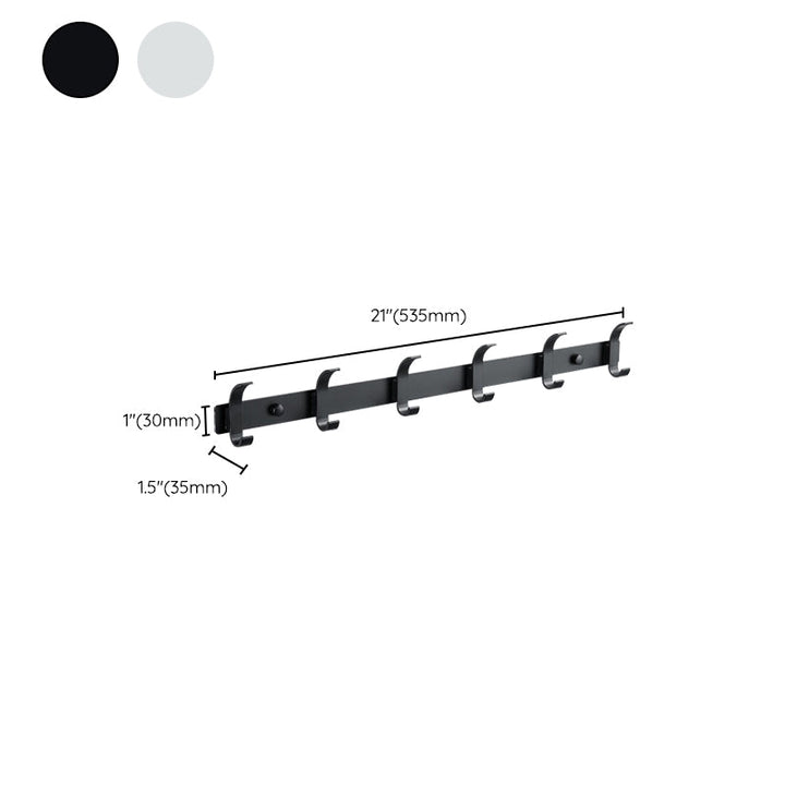 Lisslune | Modern Bathroom Accessories Set Silver/Black Bathroom Accessory Kit