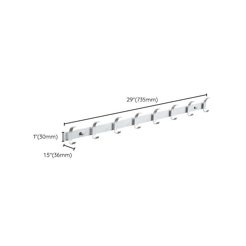 Lisslune | Modern Bathroom Accessories Set Silver/Black Bathroom Accessory Kit