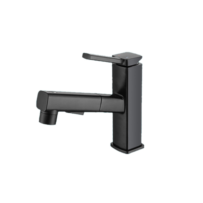 Lisslune | Lever handle fitting Pull-out basin mixer with swivel spout