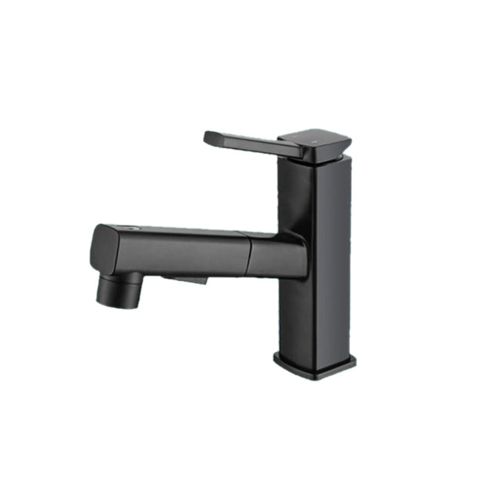 Lisslune | Lever handle fitting Pull-out basin mixer with swivel spout