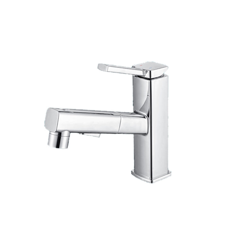 Lisslune | Lever handle fitting Pull-out basin mixer with swivel spout