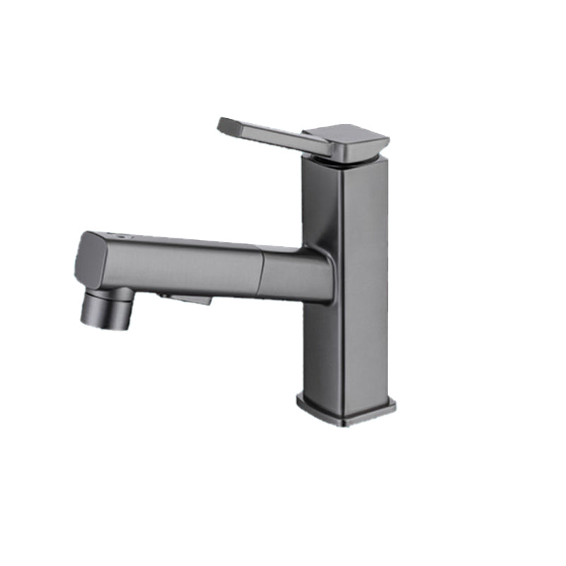 Lisslune | Lever handle fitting Pull-out basin mixer with swivel spout