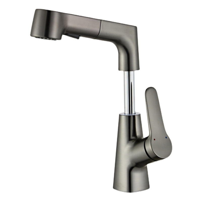 Lisslune | Extendable Vessel Water Tap Modern Sink Faucet with a Lever Handle