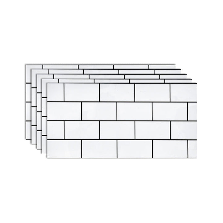 Lisslune | Modern Style Wallpaper Kitchen Single Tile Wallpaper with Rectangular Shape