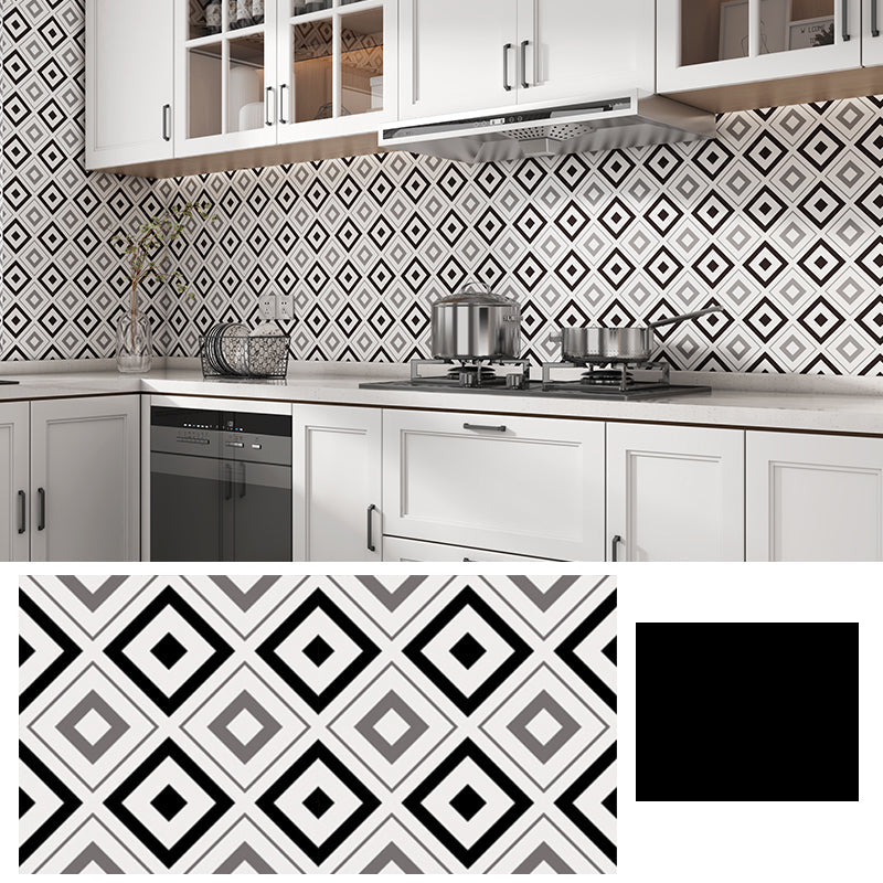 Lisslune | Modern Style Wallpaper Kitchen Single Tile Wallpaper with Rectangular Shape