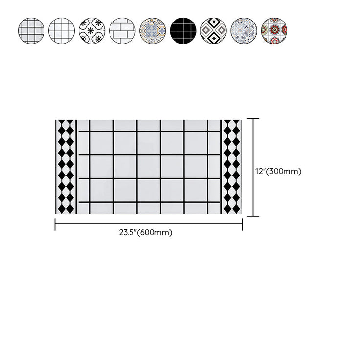 Lisslune | Modern Style Wallpaper Kitchen Single Tile Wallpaper with Rectangular Shape