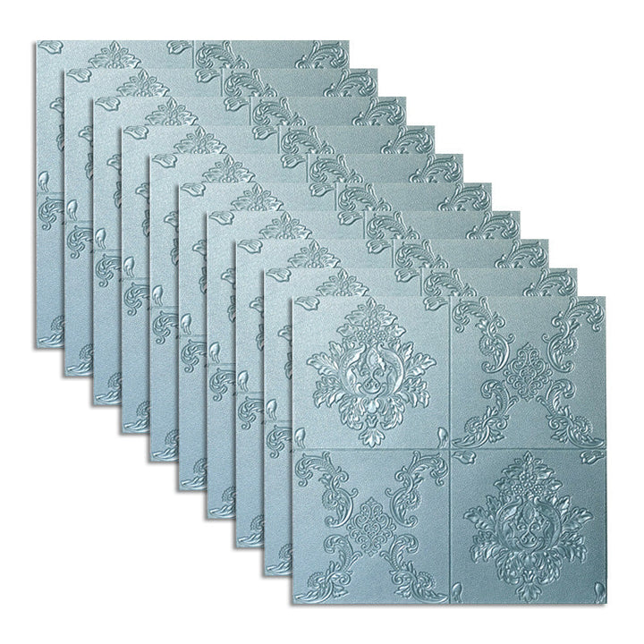 Lisslune | Glam Style Foam Wall Panel Living Room 3D Embossed Waterproof Wall Panel