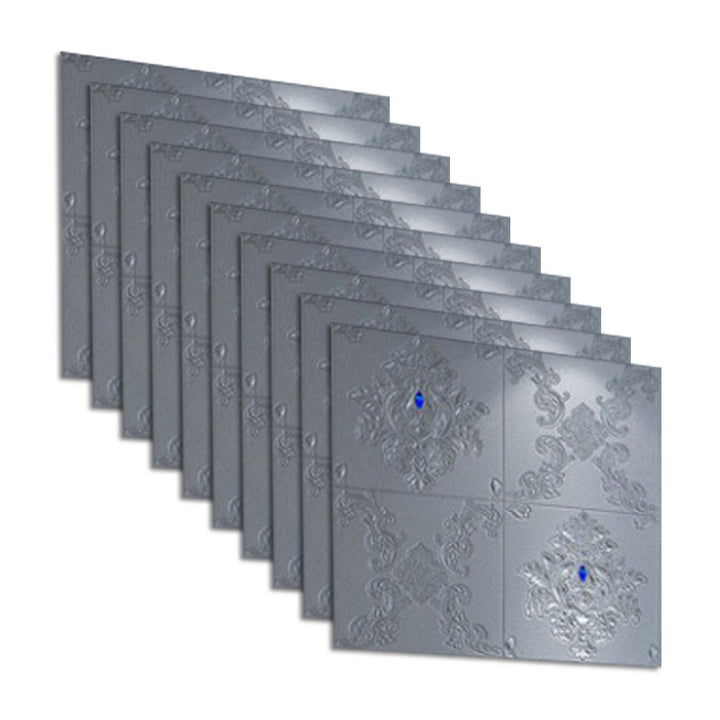 Lisslune | Glam Style Foam Wall Panel Living Room 3D Embossed Waterproof Wall Panel