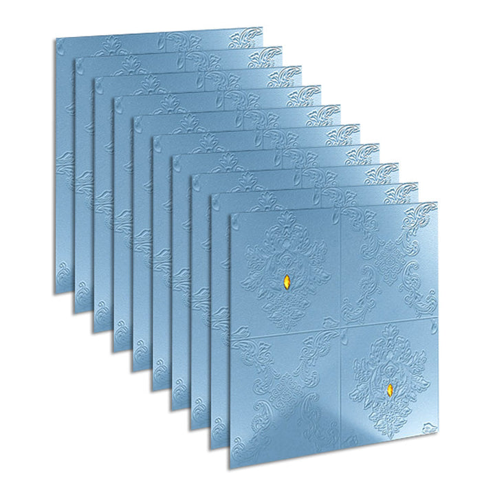 Lisslune | Glam Style Foam Wall Panel Living Room 3D Embossed Waterproof Wall Panel