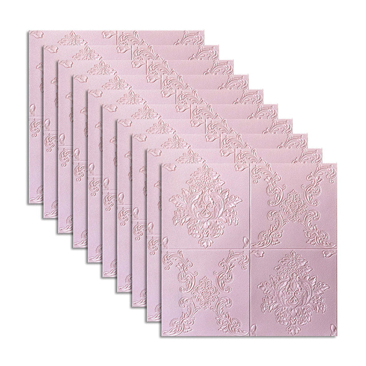Lisslune | Glam Style Foam Wall Panel Living Room 3D Embossed Waterproof Wall Panel
