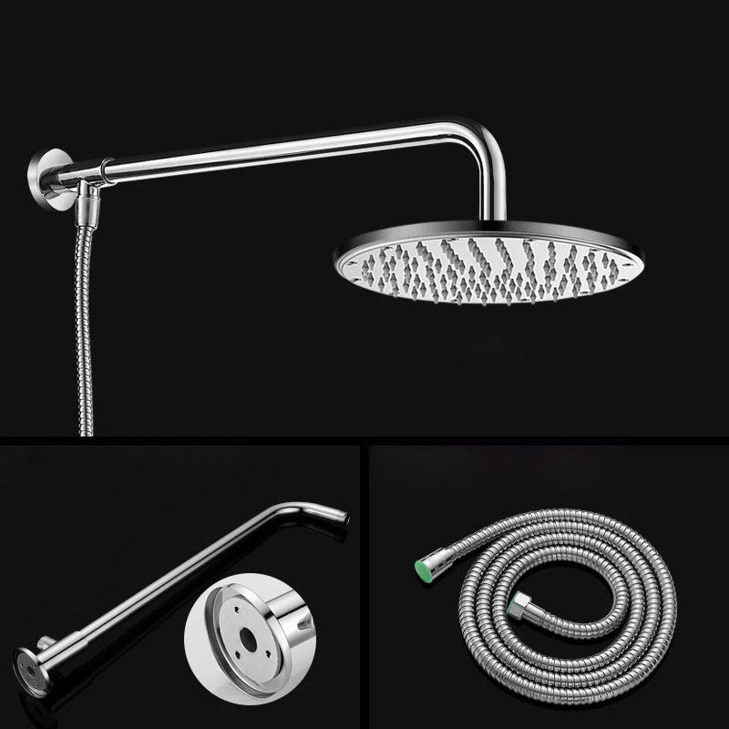 Lisslune | Contemporary Style Shower Head Bathroom Fixed Shower Head with Round and Square Shape
