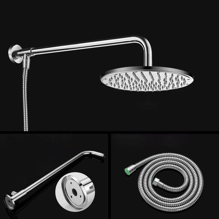 Lisslune | Contemporary Style Shower Head Bathroom Fixed Shower Head with Round and Square Shape