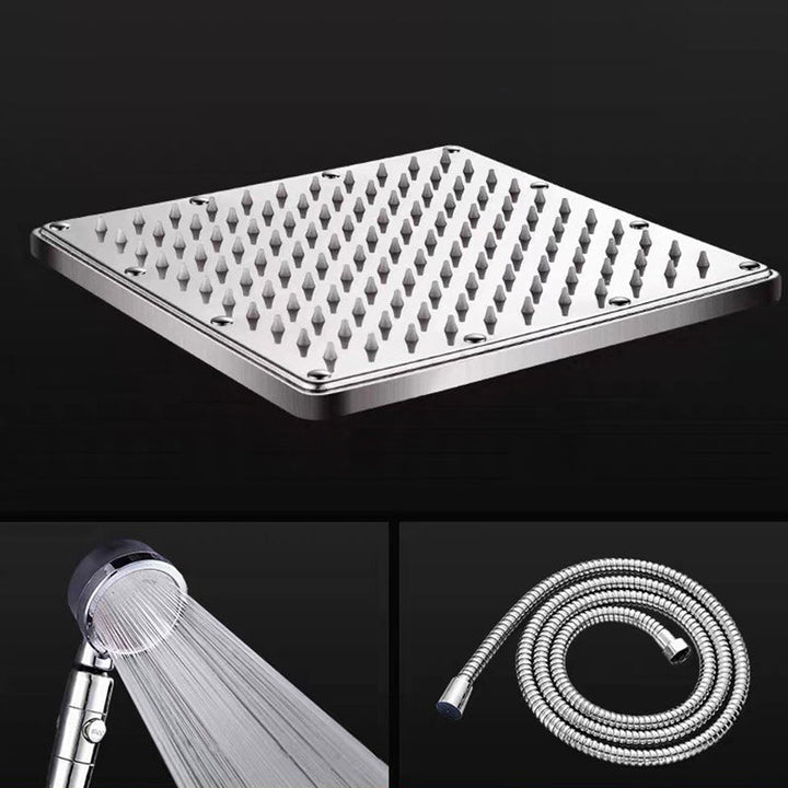 Lisslune | Contemporary Style Shower Head Bathroom Fixed Shower Head with Round and Square Shape