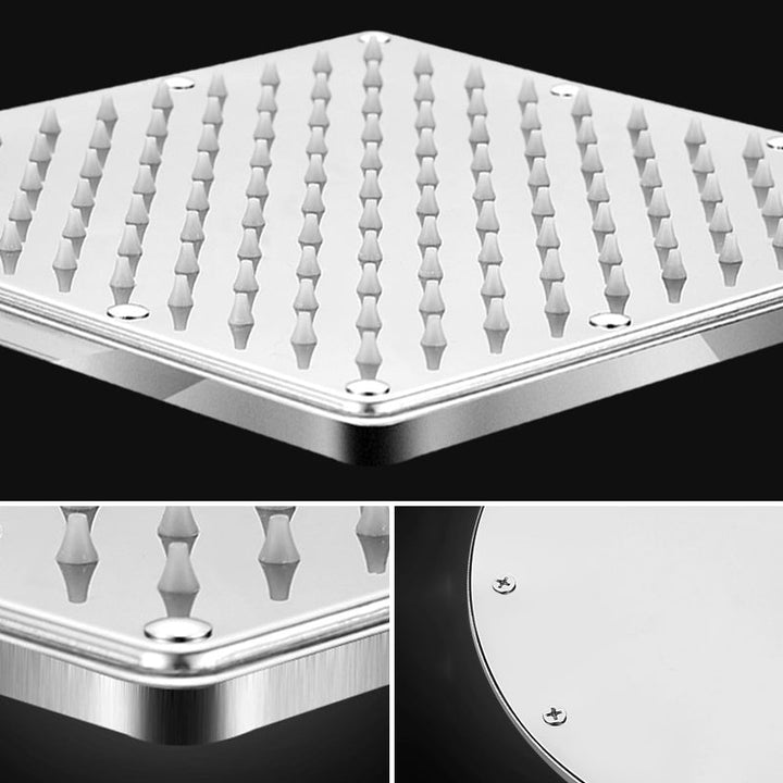 Lisslune | Contemporary Style Shower Head Bathroom Fixed Shower Head with Round and Square Shape