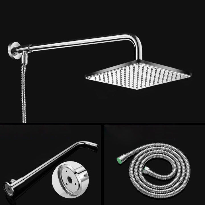 Lisslune | Contemporary Style Shower Head Bathroom Fixed Shower Head with Round and Square Shape