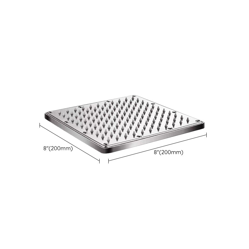 Lisslune | Contemporary Style Shower Head Bathroom Fixed Shower Head with Round and Square Shape