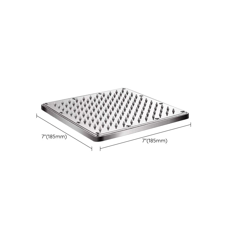 Lisslune | Contemporary Style Shower Head Bathroom Fixed Shower Head with Round and Square Shape