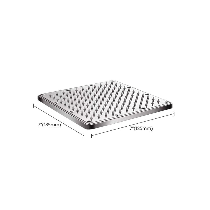 Lisslune | Contemporary Style Shower Head Bathroom Fixed Shower Head with Round and Square Shape
