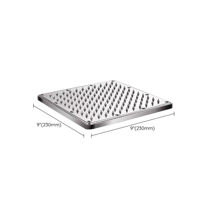 Lisslune | Contemporary Style Shower Head Bathroom Fixed Shower Head with Round and Square Shape