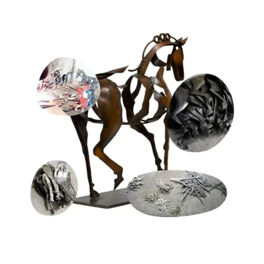 Lisslune | Horse Sculpture - AdonisMetal - Rustic Elegance - Timeless Decorative Piece
