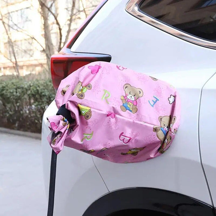 Lisslune | Universal EV Charging Port Weatherproof Cover – PVC Rain & Dust Protector