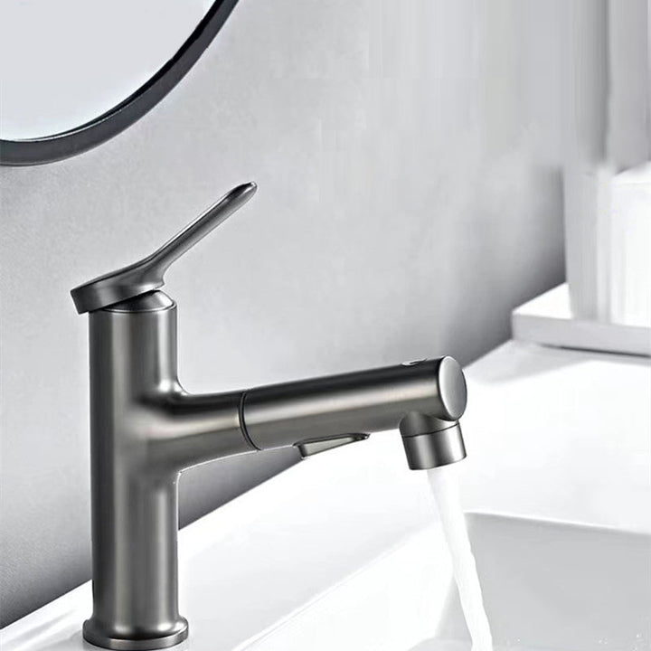 Lisslune | Vessel Sink Faucet Contemporary Pull-out Faucet with Swivel Spout