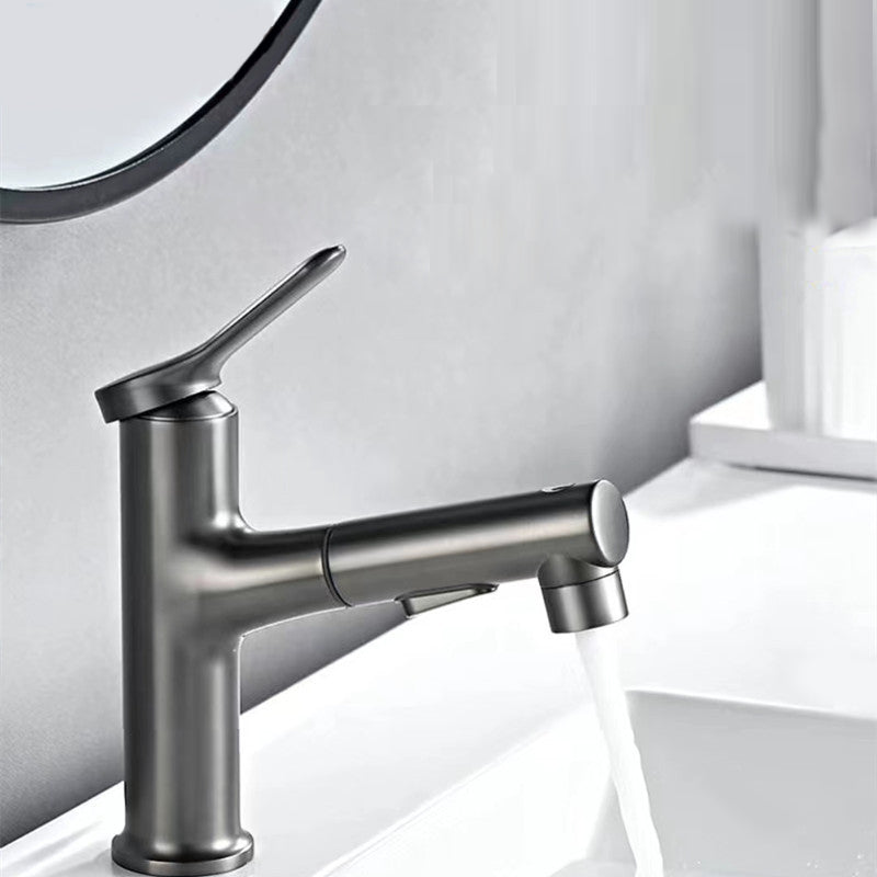 Lisslune | Vessel Sink Faucet Contemporary Pull-out Tap with Swivel Spout