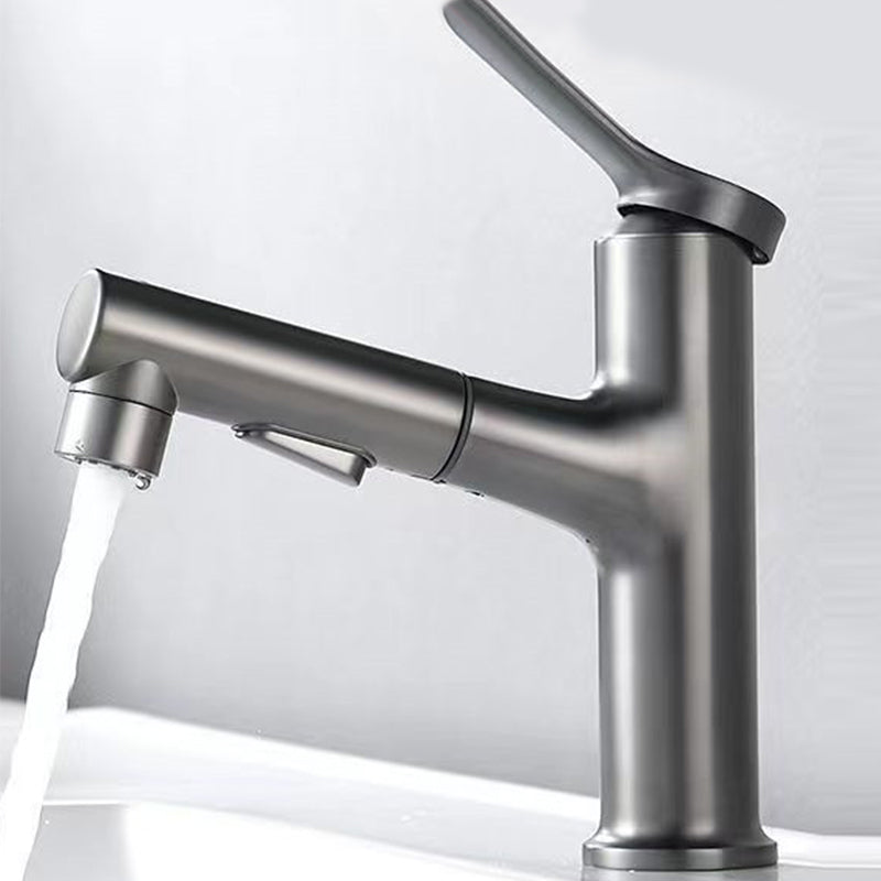 Lisslune | Vessel Sink Faucet Contemporary Pull-out Faucet with Swivel Spout