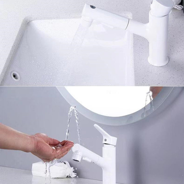 Lisslune | Vessel Sink Faucet Contemporary Pull-out Faucet with Swivel Spout