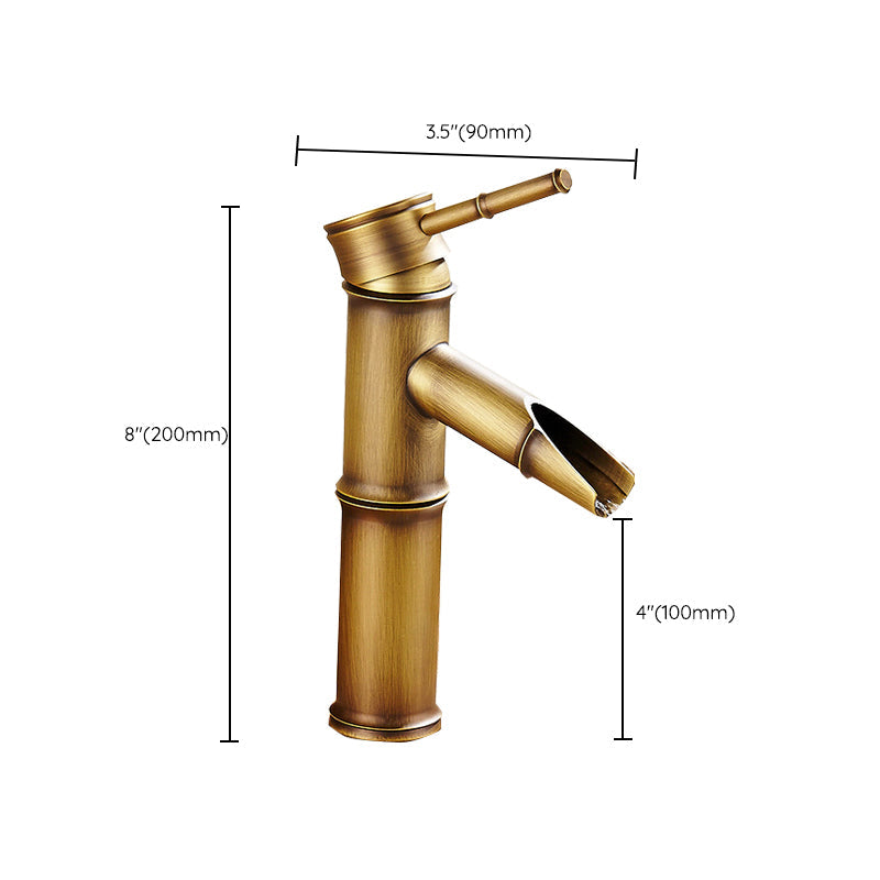 Lisslune | Country House Style Single Hole Sink Faucet with a Lever Handle