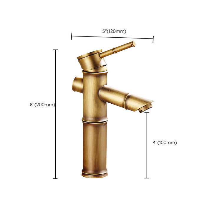 Lisslune | Country House Style Single Hole Sink Faucet with a Lever Handle